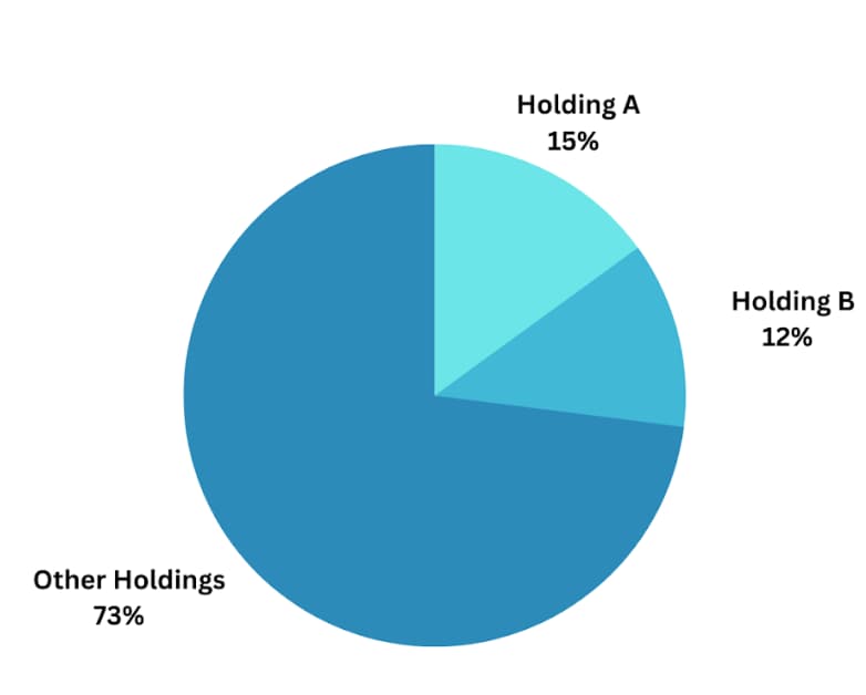 Single holdings that become more heavily weighted in the overall portfolio increase risk.